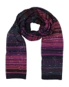 Missoni Woman Scarf Garnet Size - Viscose, Polyamide, Polyester, Metallic Fiber In Red