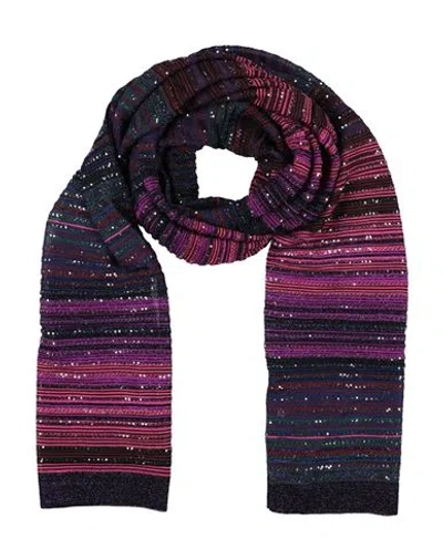Missoni Woman Scarf Garnet Size - Viscose, Polyamide, Polyester, Metallic Fiber In Red