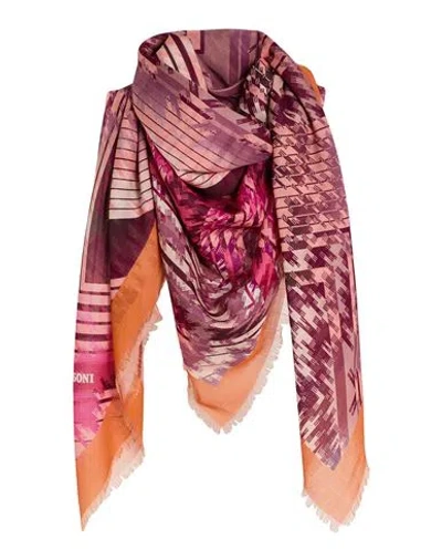 Missoni Woman Scarf Garnet Size - Wool, Silk In Multi
