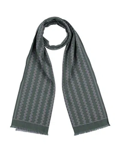 Missoni Woman Scarf Green Size - Wool In Gray