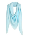 Missoni Woman Scarf Light Blue Size - Viscose, Modal