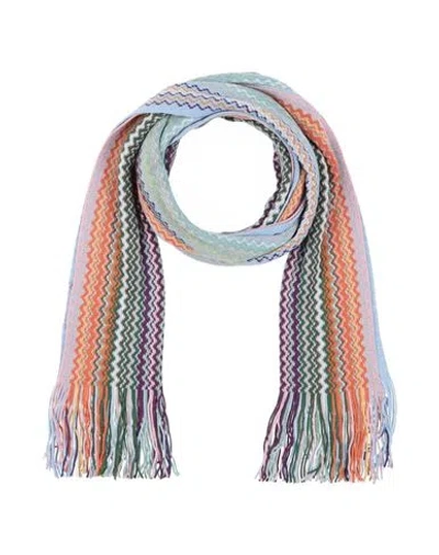 Missoni Woman Scarf Light Blue Size - Wool, Acrylic