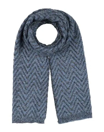 Missoni Woman Scarf Light Blue Size - Polyester, Textile Fibers, Mohair Wool, Wool, Alpaca Wool