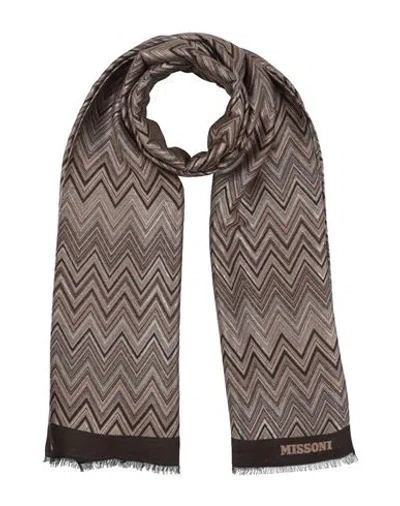 Missoni Woman Scarf Light Brown Size - Viscose, Acetate, Modal