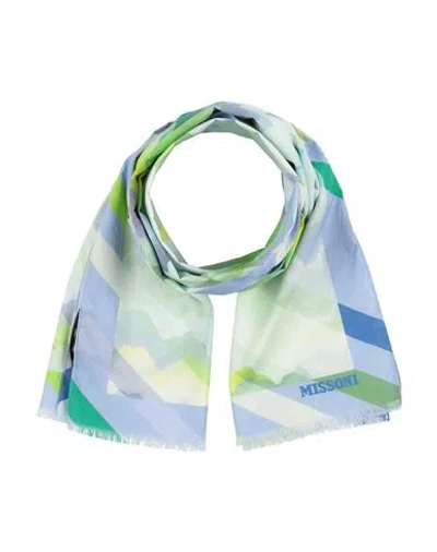 Missoni Woman Scarf Light Green Size - Cotton