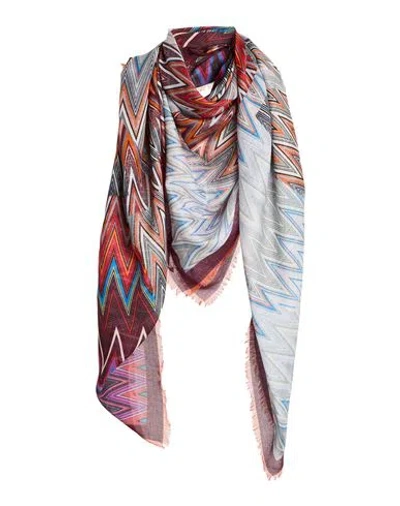 Missoni Woman Scarf Light Grey Size - Modal, Silk In Multi