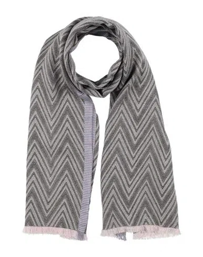 Missoni Woman Scarf Lilac Size - Viscose, Wool, Polyester, Cotton, Polyamide In Gray