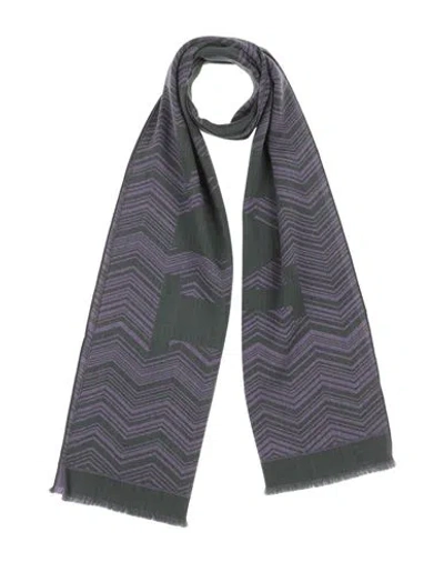 Missoni Woman Scarf Lilac Size - Wool In Gray