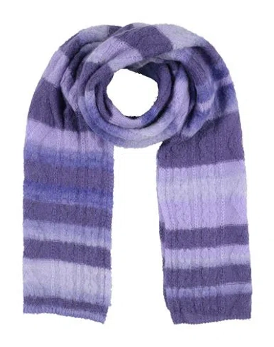 Missoni Woman Scarf Lilac Size - Mohair Wool, Alpaca Wool, Polyamide In Purple