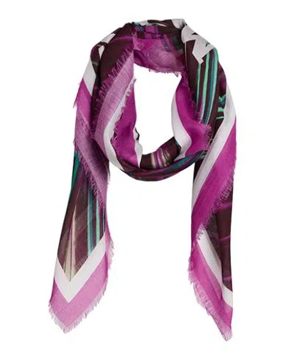 Missoni Woman Scarf Magenta Size - Modal, Silk In Purple