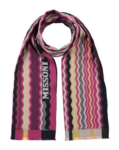 Missoni Woman Scarf Magenta Size - Wool In Multi