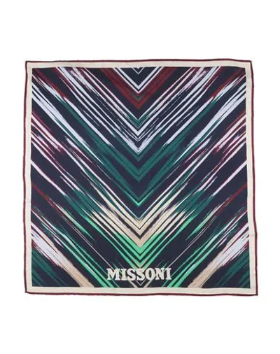 Missoni Woman Scarf Midnight Blue Size - Silk