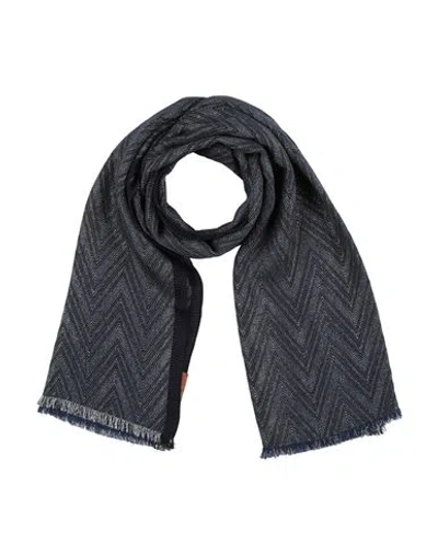 Missoni Woman Scarf Midnight Blue Size - Viscose, Wool, Polyester, Cotton, Polyamide
