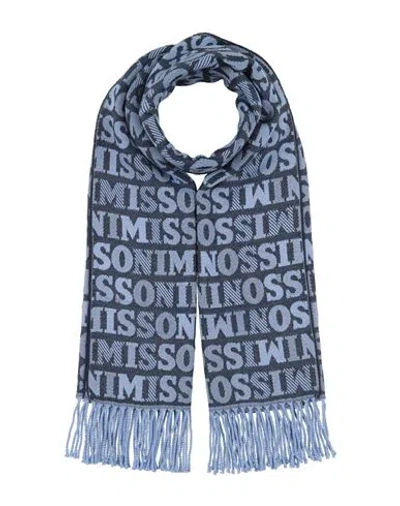 Missoni Woman Scarf Midnight Blue Size - Wool, Acrylic