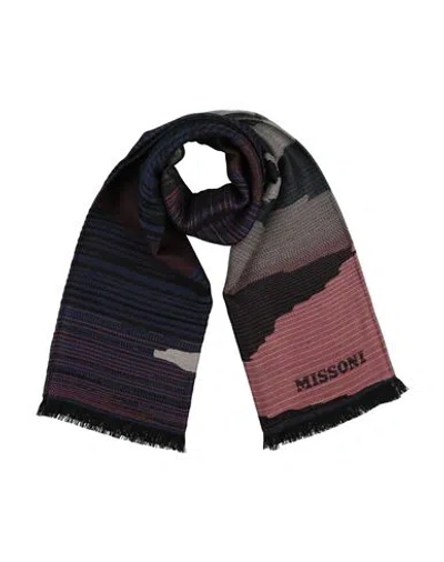 Missoni Woman Scarf Midnight Blue Size - Wool, Acrylic