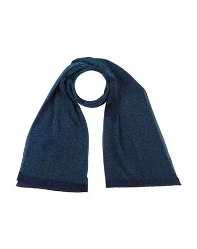 Missoni Woman Scarf Navy Size - Polyamide, Viscose, Polyester In Green