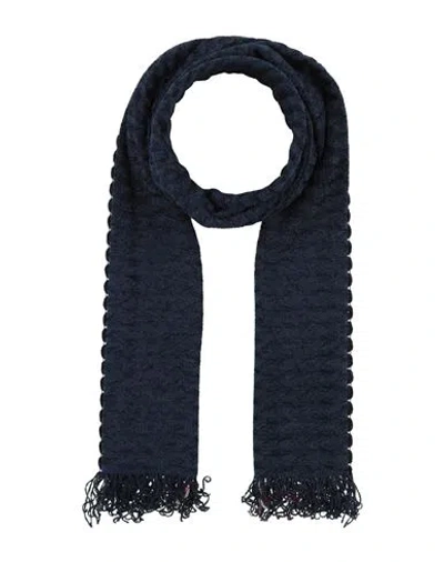 Missoni Woman Scarf Navy Size - Viscose, Polyester In Blue