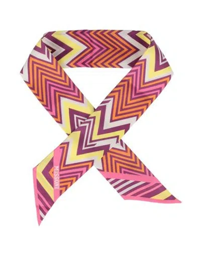 Missoni Woman Scarf Pink Size - Silk In Multi