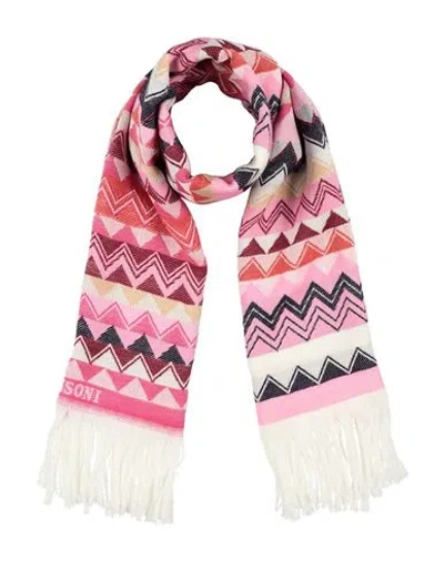 Missoni Woman Scarf Pink Size - Wool In Multi