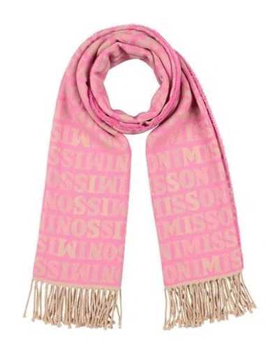 Missoni Woman Scarf Pink Size - Wool, Acrylic
