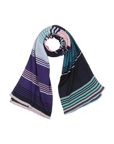 Missoni Woman Scarf Pink Size - Viscose, Polyamide, Wool In Blue
