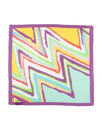 Missoni Woman Scarf Purple Size - Modal, Cotton