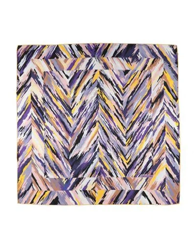 Missoni Woman Scarf Purple Size - Silk In Multi