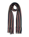 Missoni Woman Scarf Purple Size - Viscose, Polyester In Brown