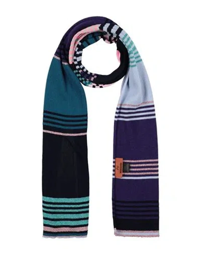 Missoni Woman Scarf Purple Size - Viscose, Wool, Acrylic, Polyester In Multi