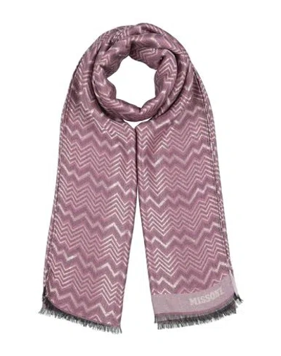 Missoni Woman Scarf Purple Size - Polyester, Modal, Viscose
