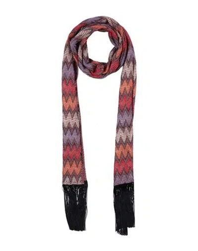 Missoni Woman Scarf Purple Size - Viscose, Acrylic, Wool In Multi