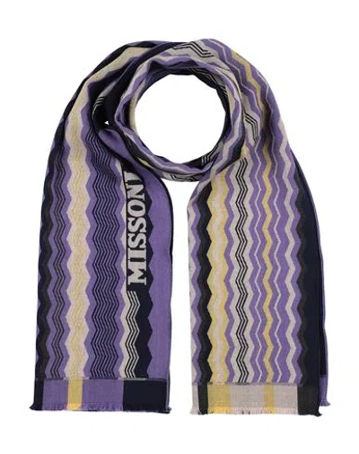 Missoni Woman Scarf Purple Size - Wool