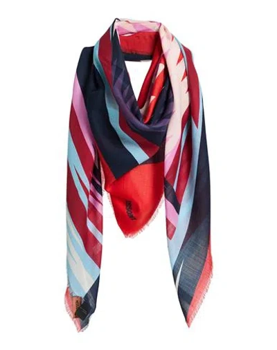 Missoni Woman Scarf Red Size - Cashmere In Pattern