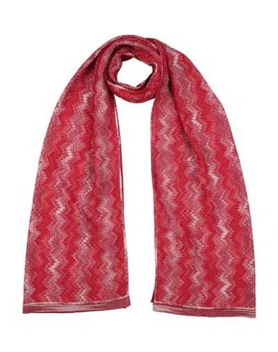 Missoni Woman Scarf Red Size - Viscose, Cupro, Polyester