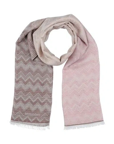 Missoni Woman Scarf Sand Size - Viscose, Modal, Polyester In Beige