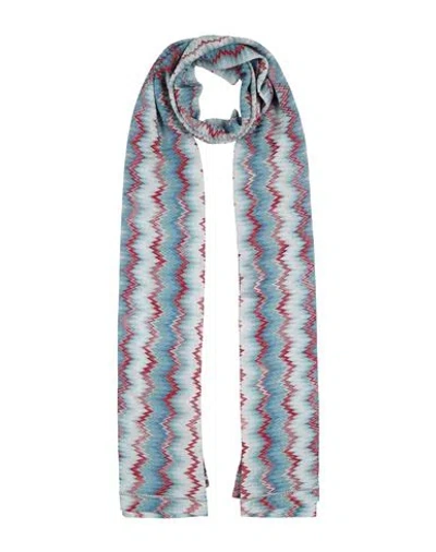 Missoni Woman Scarf Sky Blue Size - Viscose