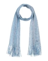 Missoni Woman Scarf Sky Blue Size - Viscose, Polyester, Polyamide