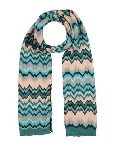 Missoni Woman Scarf Slate Blue Size - Wool, Viscose, Polyamide