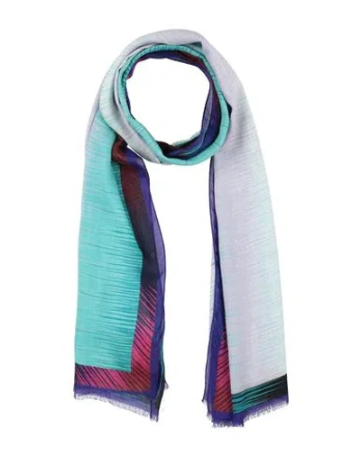 Missoni Woman Scarf Turquoise Size - Modal, Silk In Blue