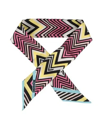 Missoni Woman Scarf White Size - Silk In Multi