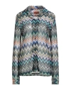 Missoni Woman Shirt Blue Size 8 Viscose
