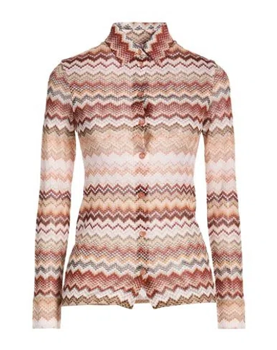 Missoni Woman Shirt Brick Size 0 Polyamide, Elastane In Multi