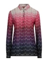 Missoni Woman Shirt Magenta Size 4 Viscose, Cupro In Magenta