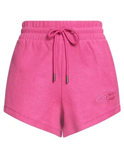 Missoni Woman Shorts & Bermuda Shorts Fuchsia Size L Cotton In Pink