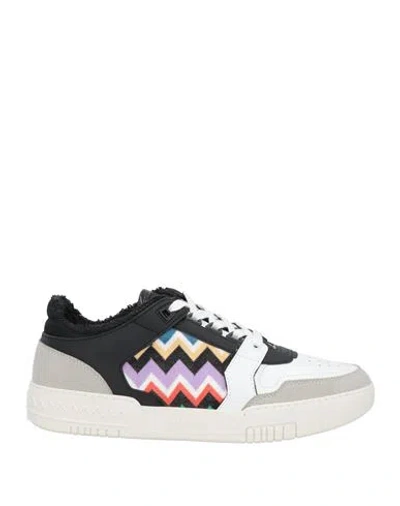 Missoni Woman Sneakers Black Size 11 Textile Fibers