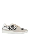 Missoni Woman Sneakers Light Grey Size 11 Textile Fibers In Grey
