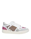 Missoni Sport Leather Sneaker In Pink