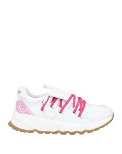 Missoni Woman Sneakers White Size 7 Leather