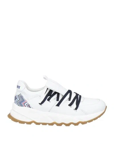 Missoni Woman Sneakers White Size 8 Leather