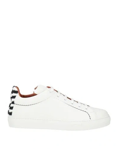 Missoni Woman Sneakers White Size 8 Leather